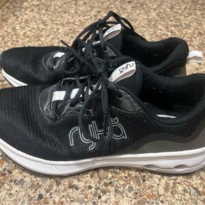 Ryka Black and White Running Shoes